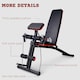 image 8 of HOMCOM Foldable Dumbbell Bench Weight Training, 7 Incline Adjustable, Red