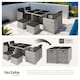 image 4 of Garden Table and Chairs Manhattan - 8 seats with cushions, dining table, rain cover | Grey | light grey | 1