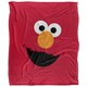 image 2 of Sesame Street Face Elmo Blanket - Multicoloured - One Size