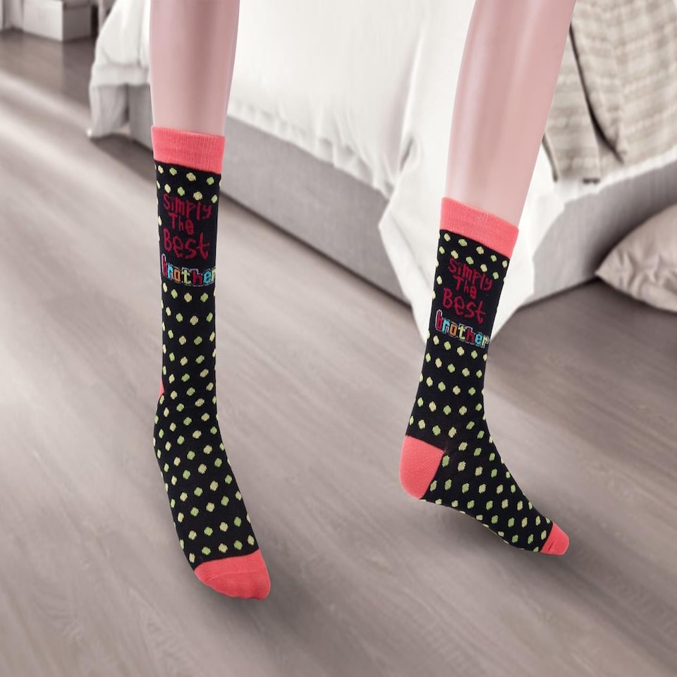 image 1 of Simply The Best Brother Socks | Multi