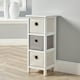 image 3 of Chest Of Drawers Wooden Hallway Storage Home Organiser Fully Assembled White | 4 Drawers