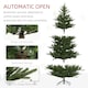 image 5 of HOMCOM 6 Foot Artificial Christmas Tree with Realistic Hinged Branches, Green