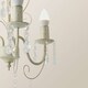 image 5 of ValueLights Lille 3 Way White Ceiling Light Chandelier | White