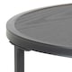 image 4 of Seaford Black Metal Small Round Side Table with Black Top