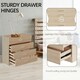 image 5 of Alivio 4 Drawers Bedside Storage Cabinet for Bedroom, Living Room, Dressing Room (Wooden)