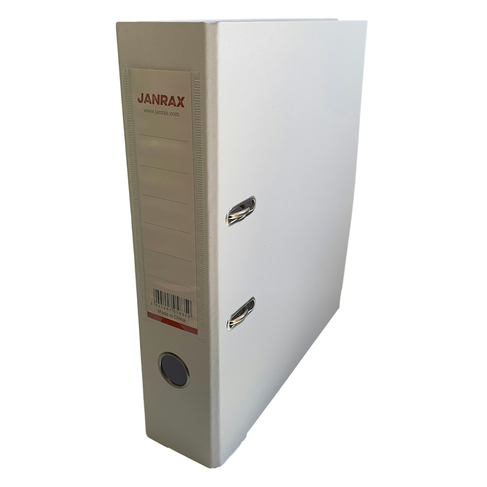 image 1 of A4 White Paperbacked Lever Arch File by Janrax
