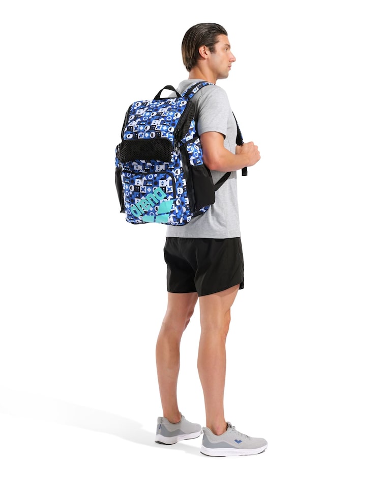 image 1 of Arena Limited Edition One Go Allover 45L Backpack - Pieces