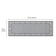 image 5 of JVL Avanti Machine Washable Entrance Doormat and Runner Set - Grey