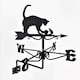 image 1 of Mini Cat & Mouse Weathervane - Steel - L38 x W38 x H53 cm - Black