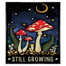 Black Gloss Framed Magical Mushroom Still Growing Maxi Poster
