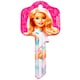 image 1 of Barbie Blank Key - Pink/White - One Size