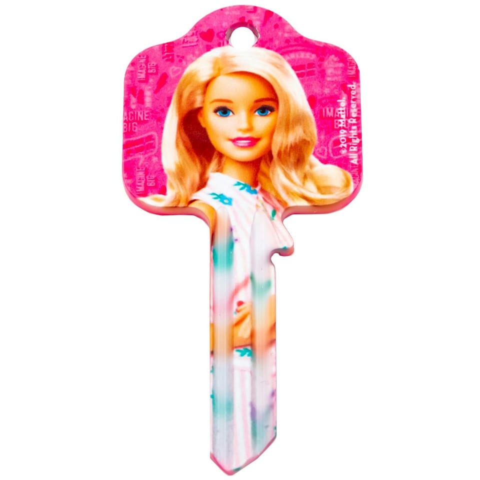 image 1 of Barbie Blank Key - Pink/White - One Size