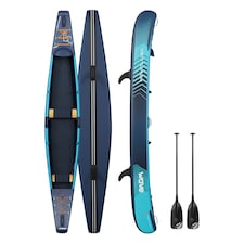 Wave Venturer Inflatable Touring Canoe, 2 Person, Navy
