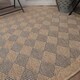 image 7 of The Rugs Nature Collection Diamond Design Outdoor Rugs  Garden Patio | 5300