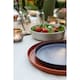 image 3 of Mikasa Summer Set of 4 Recycled Plastic 20cm Lipped Side Plates | Grey