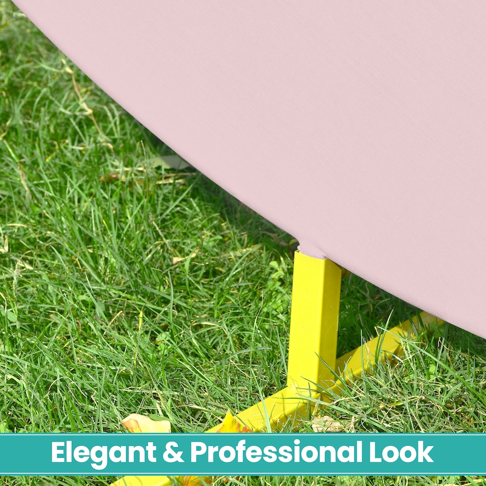 image 1 of 160GSM Baby Pink Round Arch Backdrop Cover - 200cm