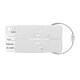 image 2 of MidOcean Fly Aluminium Luggage Tag - Matt Silver - One Size Multi