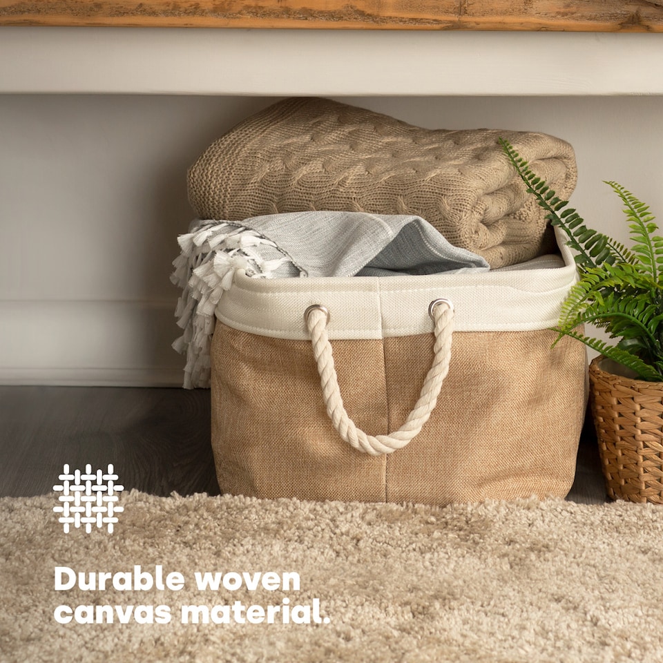 image 1 of Mara Basket Set Large Beige