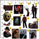 image 2 of Freddy Vs Jason Deluxe Stickers (Pack of 50) - Multicoloured - One Size