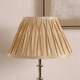 image 2 of 20cm Champagne Poly Silk Pleated Lampshade for Table Lamps