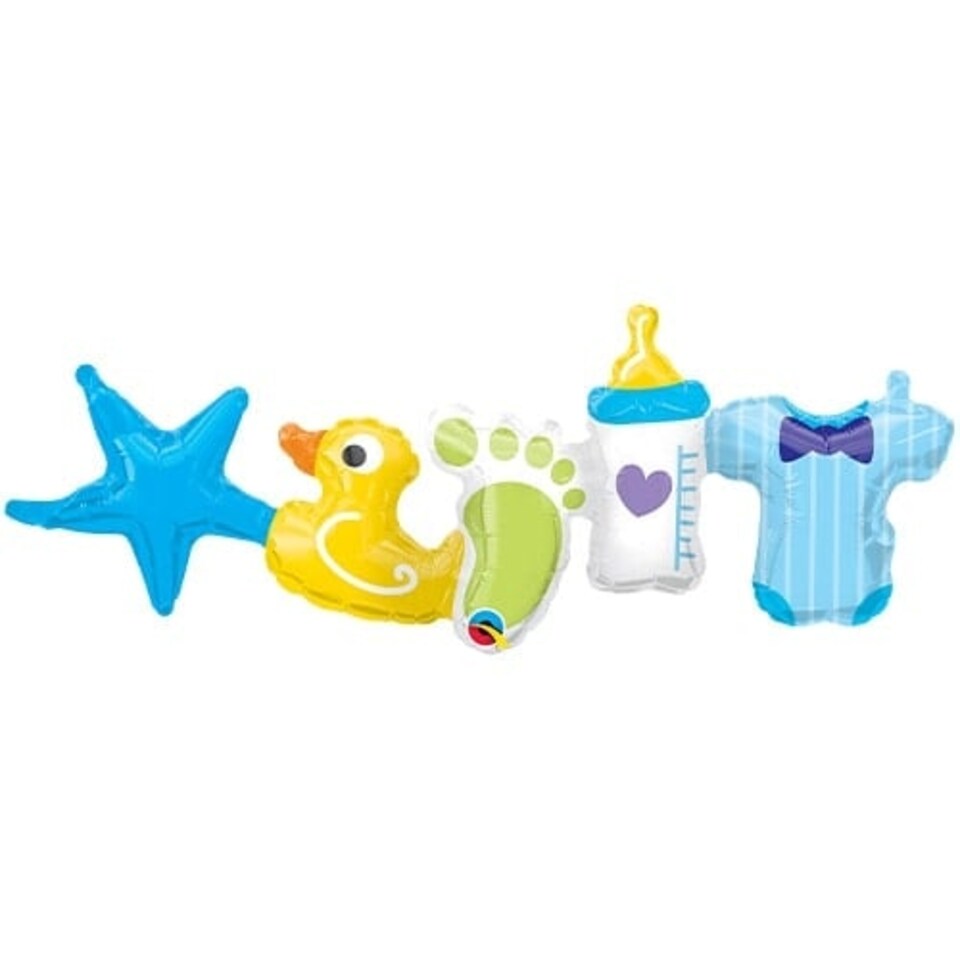 Baby Boy Balloon Garland Air Fill Giant Foil Balloon 104cm / 41 in