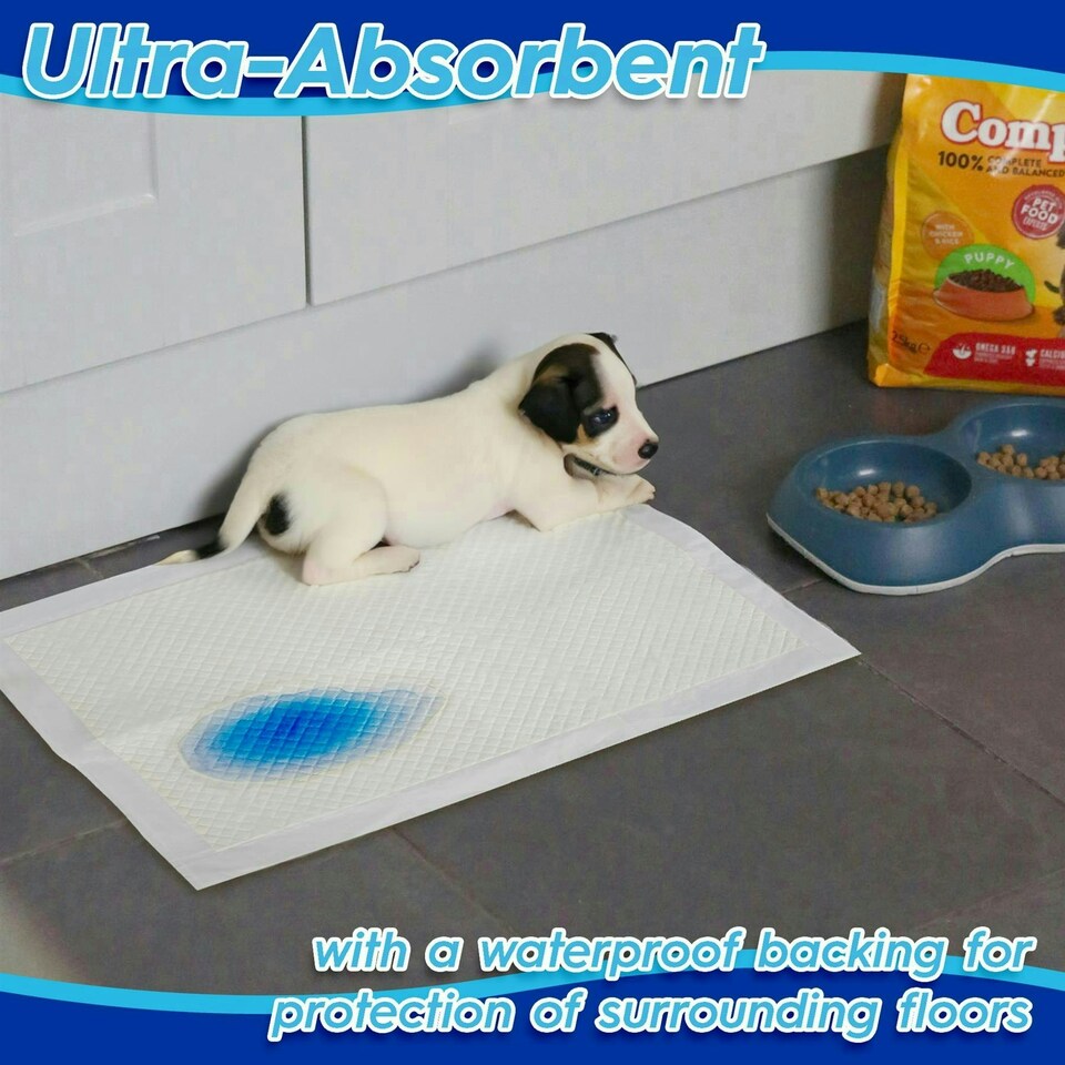 image 1 of Harbour Housewares Extra Large Disposable Puppy Training Pads - Pack of 40 - Absorbent Puppy Pads Leak Proof Pee Pads Pet