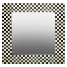 Interiors by Premier Mother Of Pearl Square Wall Mirror Multi