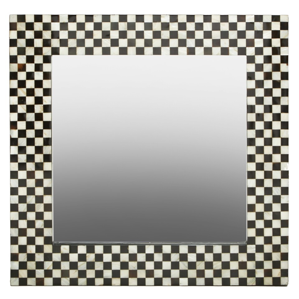 image 1 of Interiors by Premier Mother Of Pearl Square Wall Mirror Multi