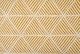 image 2 of Geo Diamond Collection Recycled Cotton Throw in Ochre (90" x 100") | Yellow | Yellow
