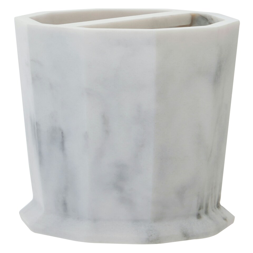 image 1 of Riviera Two Compartment Toothbrush Holder
