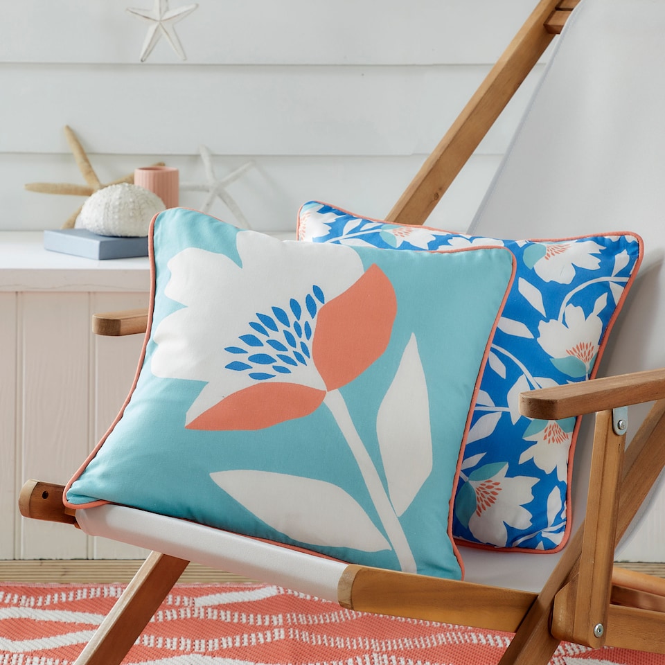 image 1 of Fusion Luna Outdoor Cushion Cover Duck Egg