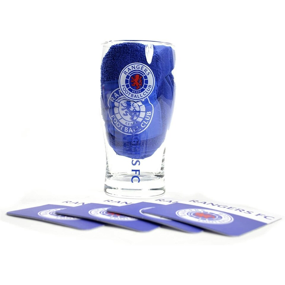 Rangers FC Bar Set - White/Blue/Red - One Size