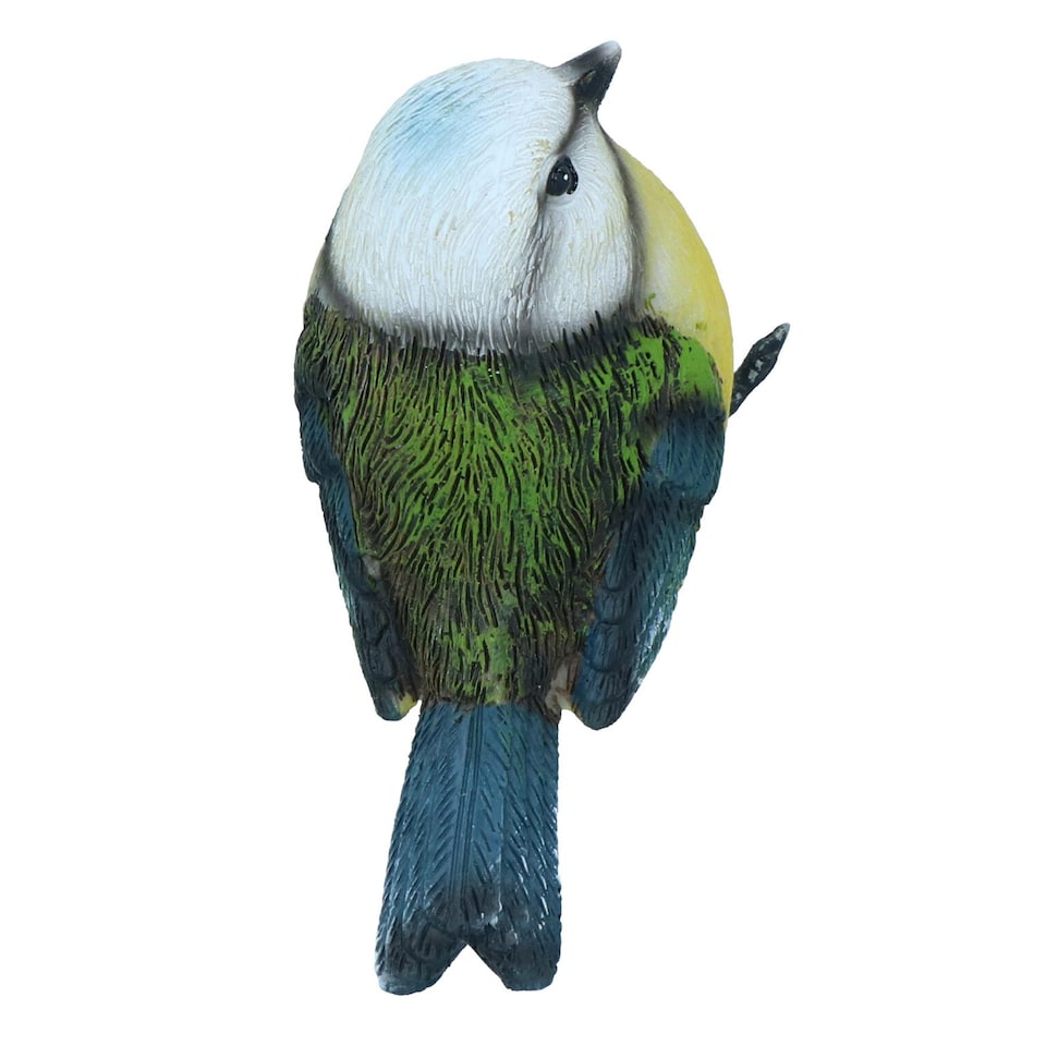 image 1 of Blue Tit Garden Sculpture Ornament Statue Resin Decoration Animal Bird