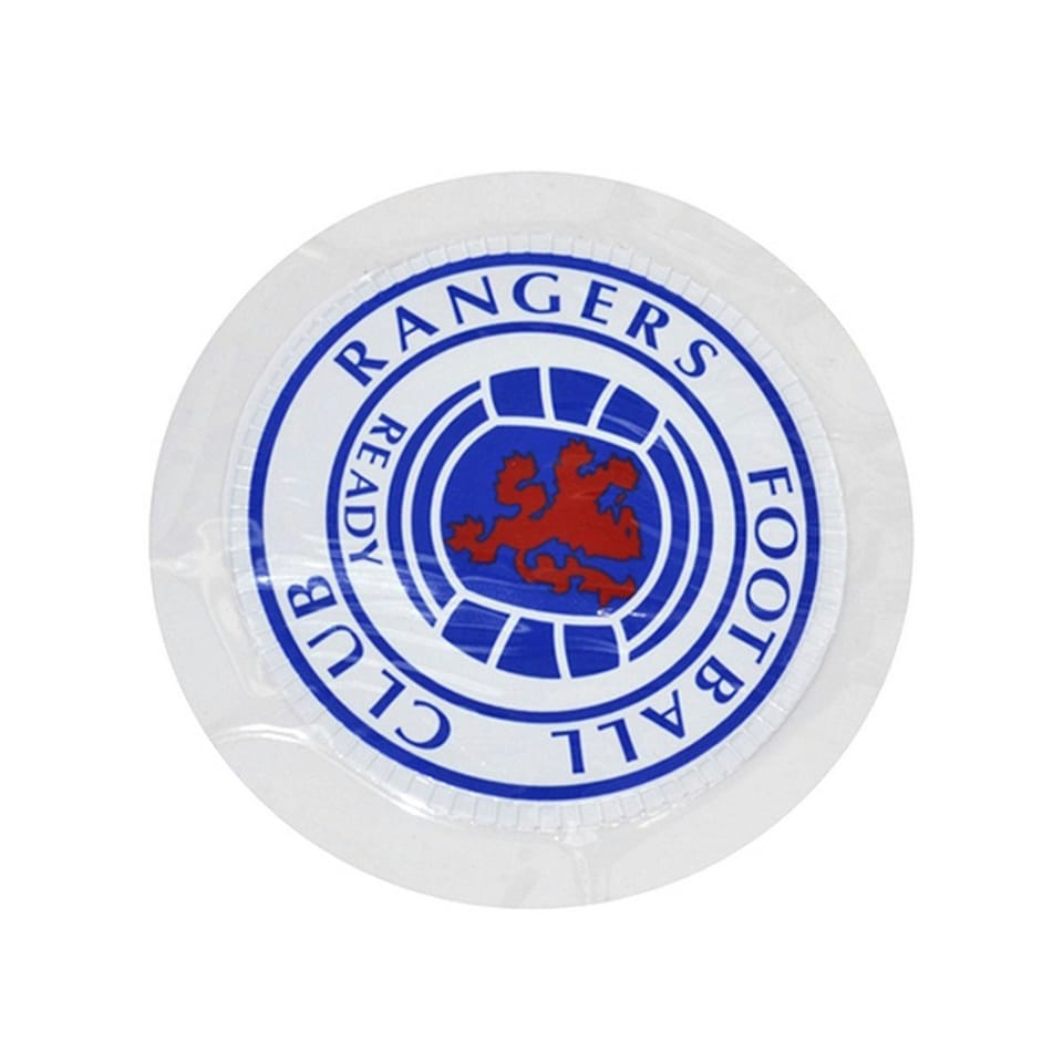 Rangers FC Official Round Football Crest Car Tax Disc Holder - White/Blue/Red - One Size