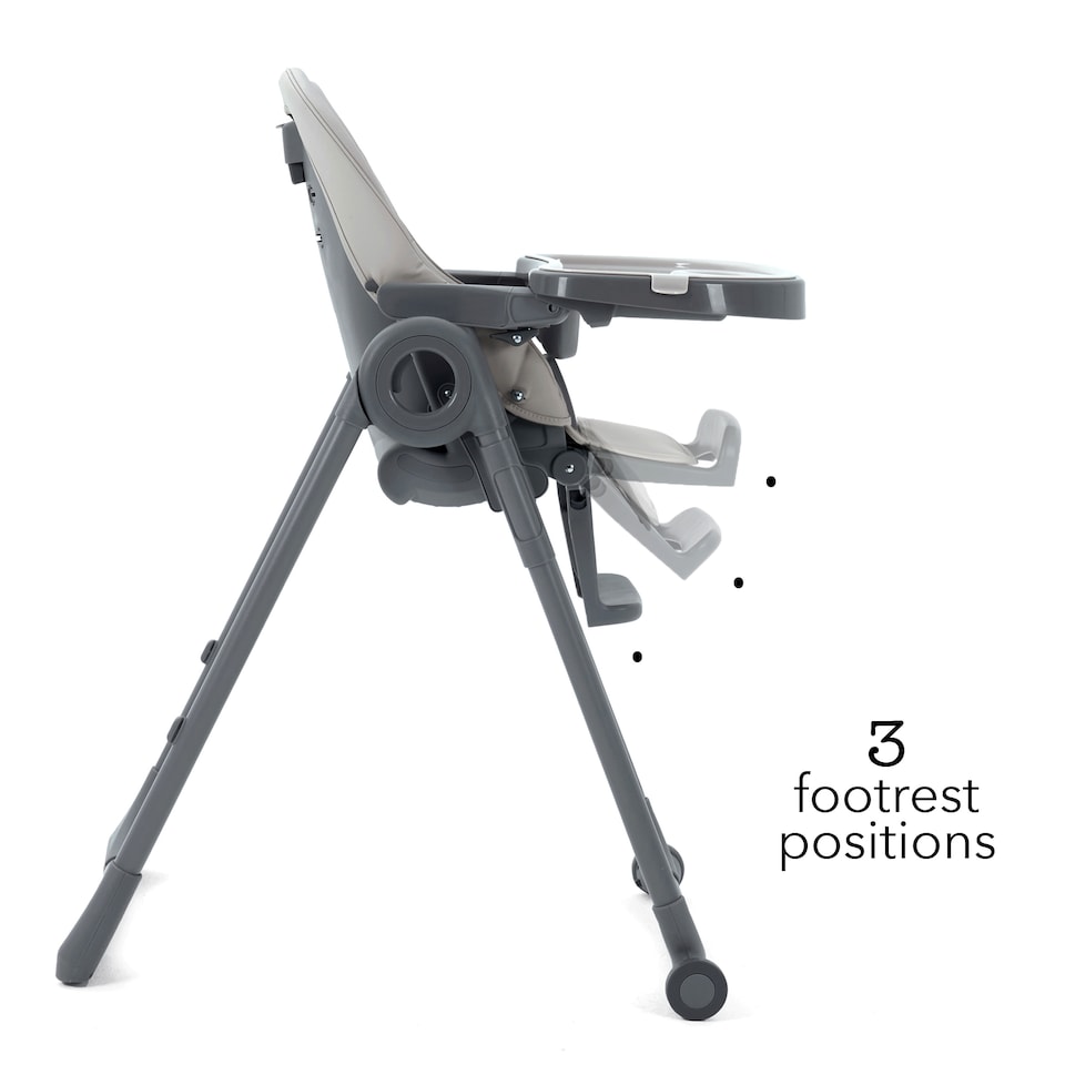 image 1 of Allis Baby Lola 2-in-1 Highchair Feeding Chair - Light Grey | Grey | Light Grey | One Size | 1