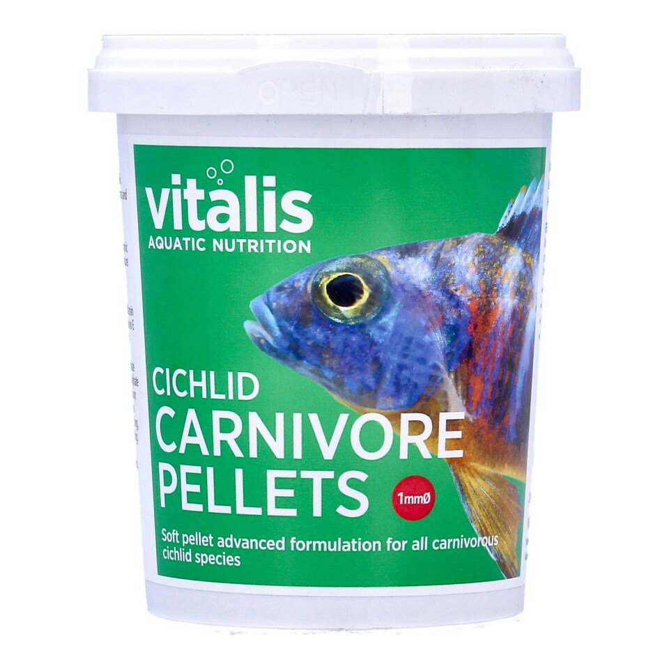 image 1 of Vitalis Cichlid Carnivore Pellets - 1mm Pellets Multi