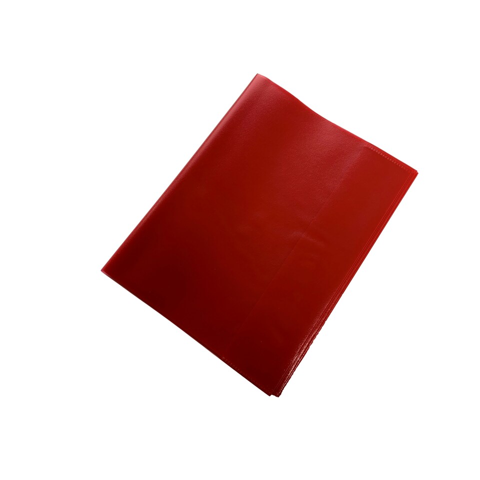 image 1 of Pack of 10 9x7" Frosted Red Exercise Book Covers