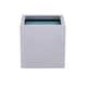 image 2 of Primrose Zinc Galvanised Silver Cube Steel Planter Pot 30cm