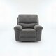 image 3 of Fosse Manual Recliner Fabric Chair (Dark Grey) | Grey | Dark Grey | One Size