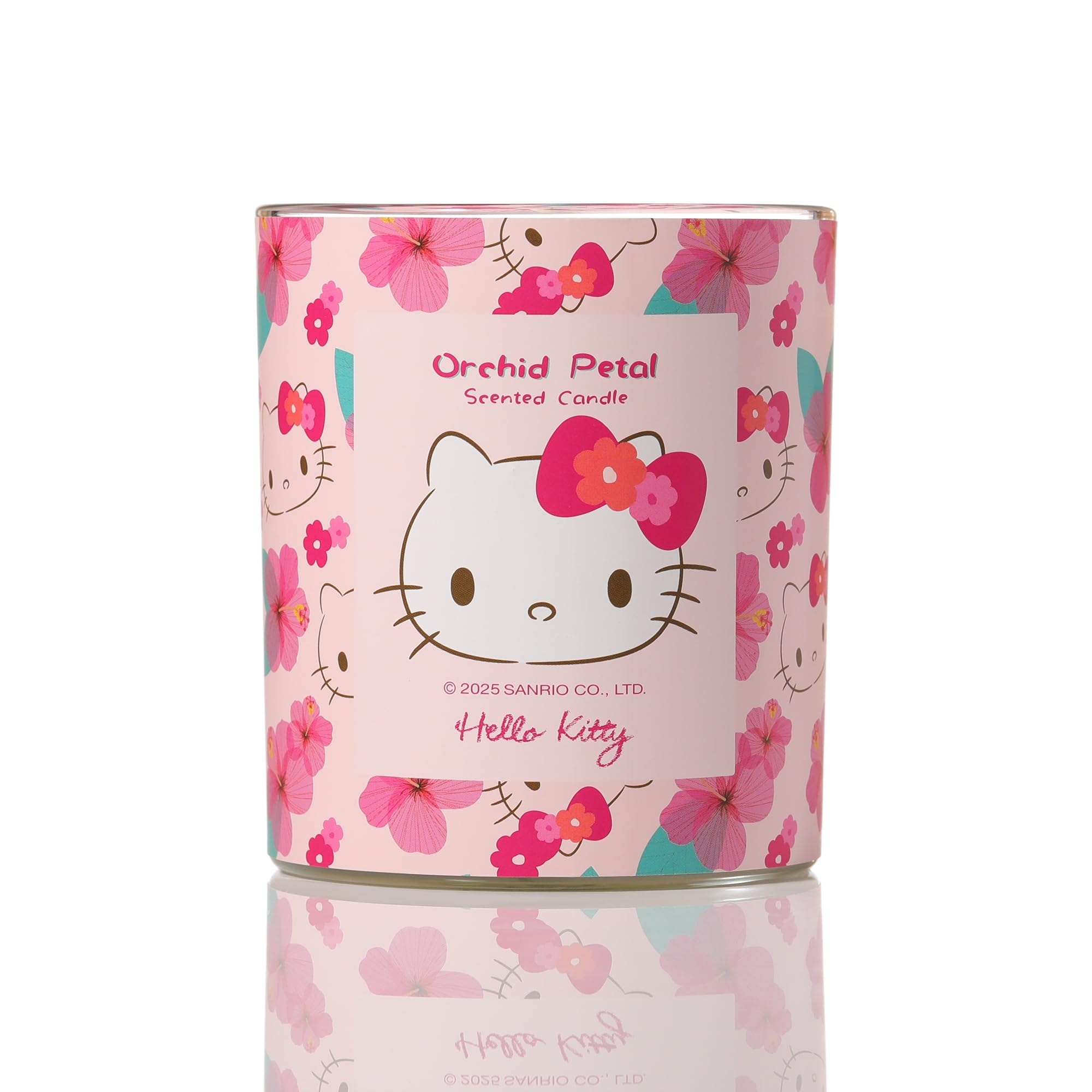 Hello Kitty Repeat Printed Candle 213g - Orchid Petal - Tesco