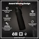 image 6 of Leak Proof 1 Litre Water Bottle, BPA Free, 1000ml (32oz) | Black | Black | 1L