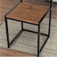image 5 of Industrial 3-Piece Dining Rustic Table Set Brown