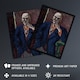 image 2 of 1950 Self Portrait With Cigarette Beckmann Wall Art Poster Print