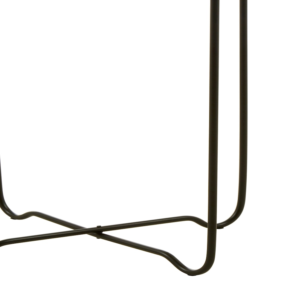 image 1 of Interiors by Premier Elegant Design Gold Finish Round Top Side Table, Versatile Small Table, Sleek And Sturdy Bedside Table