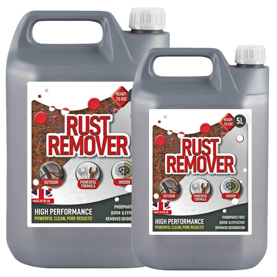 image 1 of 4 x 5 Litre Rust Remover Solution Ready To Use Removes Rust Back To Bare Metal
