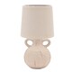 image 1 of Hestia Natural Handle Vase Lamp | White | Natural