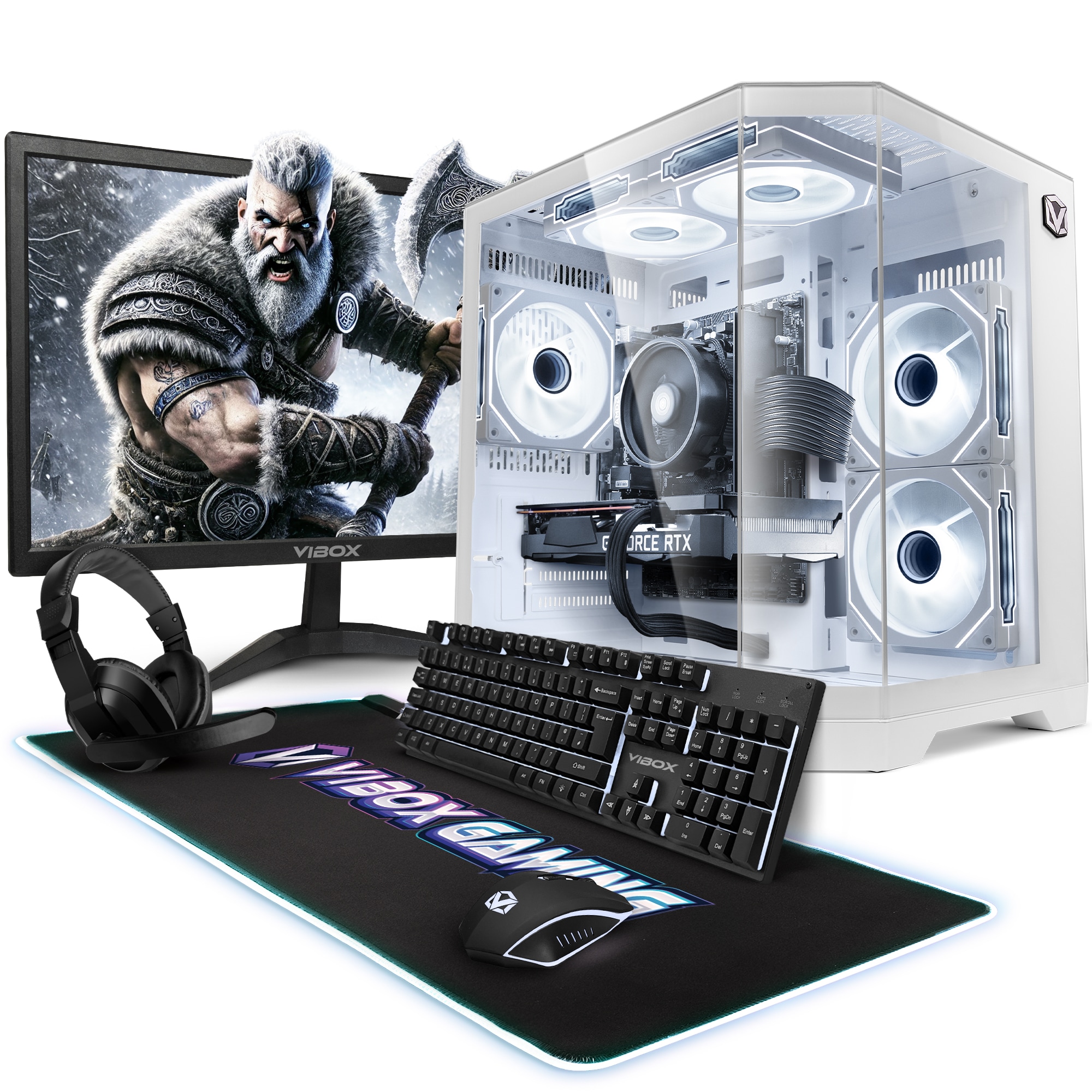 Vibox Gaming PC - Ryzen 5 5500, RTX 5050, 16GB RAM, 500GB SSD