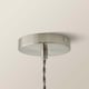 image 6 of ValueLights Hudson Silver Ceiling Pendant Shade Clear