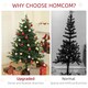 image 5 of HOMCOM 5ft Artificial Spurce Christmas Tree with 1121 Branches