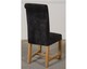image 8 of Oslo 150 x 90 cm Medium Oak Dining Table and 6 Washington Fabric Chairs | Black | Black